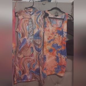 Colorful Sleeveless Dresses with Unique Patterns
